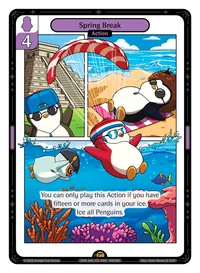 Spring Break Spring Break - Rare Purple Action Vibes TCG card