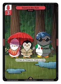 Stand in the Rain Stand in the Rain - Rare Red Action Vibes TCG card