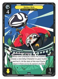 Striker Birb Striker Birb - Uncommon Yellow Character Vibes TCG card