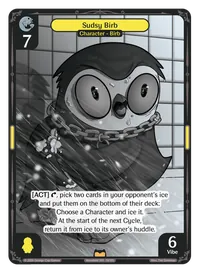 Sudsy Birb Sudsy Birb - Rare Yellow Character Vibes TCG card