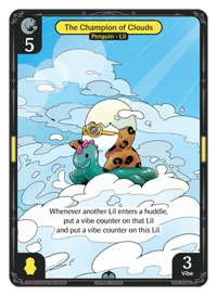 The Champion of Clouds The Champion of Clouds - Uncommon Yellow Character Vibes TCG card