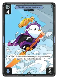 The Herald of Horizons The Herald of Horizons - Uncommon Blue Character Vibes TCG card