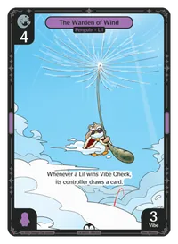 The Warden of Wind The Warden of Wind - Common Purple Character Vibes TCG card