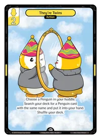 They're Twins They're Twins - Common Yellow Action Vibes TCG card