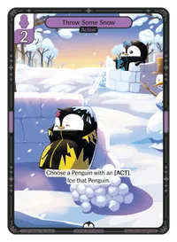 Throw Some Snow Throw Some Snow - Common Purple Action Vibes TCG card