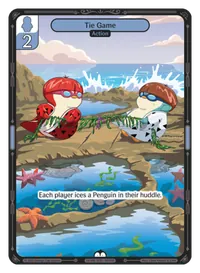Tie Game Tie Game - Common Blue Action Vibes TCG card