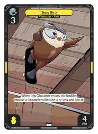 Tony Birb Tony Birb - Common Yellow Character Vibes TCG card