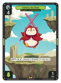 Tubbins the Bold Tubbins the Bold - Rare Green Character Vibes TCG card