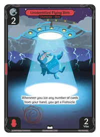 Unidentified Flying Birb Unidentified Flying Birb - Common Red Character Vibes TCG card