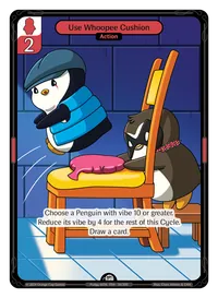 Use Whoopee Cushion Use Whoopee Cushion - Common Red Action Vibes TCG card