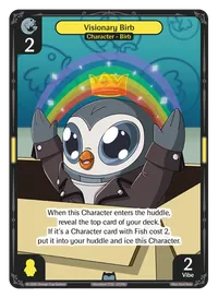 Visionary Birb Visionary Birb - Uncommon Yellow Character Vibes TCG card