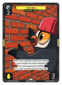 Wall Birb Wall Birb - Common Yellow Character Vibes TCG card