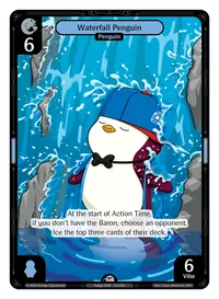 Waterfall Penguin Waterfall Penguin - Common Blue Character Vibes TCG card