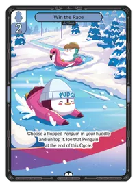 Win the Race Win the Race - Common Blue Action Vibes TCG card