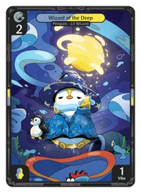 Wizard of the Deep Wizard of the Deep - Common Yellow, Blue Character Vibes TCG card