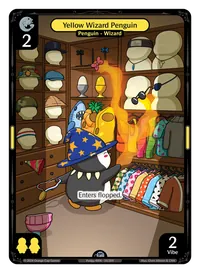 Yellow Wizard Penguin Yellow Wizard Penguin - Uncommon Yellow Character Vibes TCG card