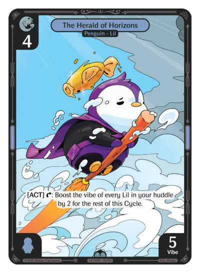 The Herald of Horizons The Herald of Horizons - Uncommon Blue Character Vibes TCG card