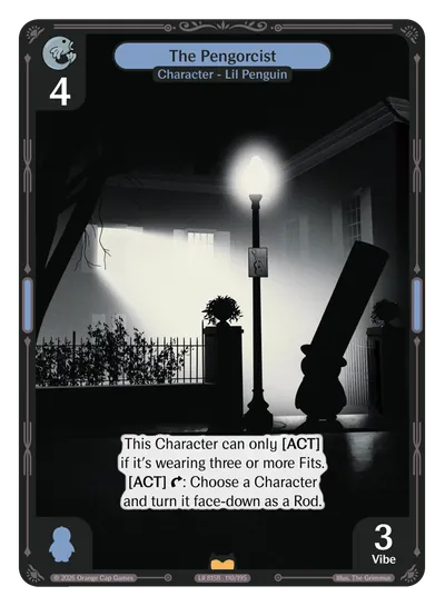 The Pengorcist - Rare Blue Character Vibes TCG card