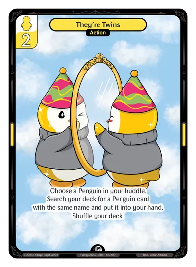 They're Twins They're Twins - Common Yellow Action Vibes TCG card