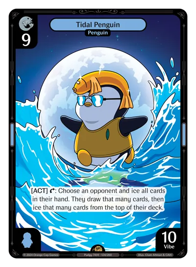 Tidal Penguin - Rare Blue Character Vibes TCG card