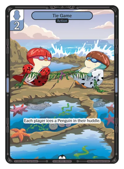 Tie Game - Common Blue Action Vibes TCG card
