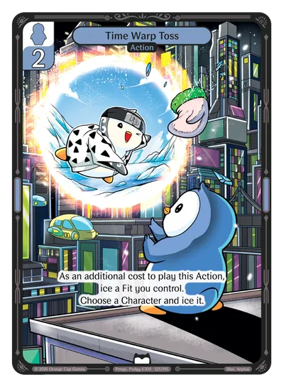 Time Warp Toss - Common Blue Action Vibes TCG card