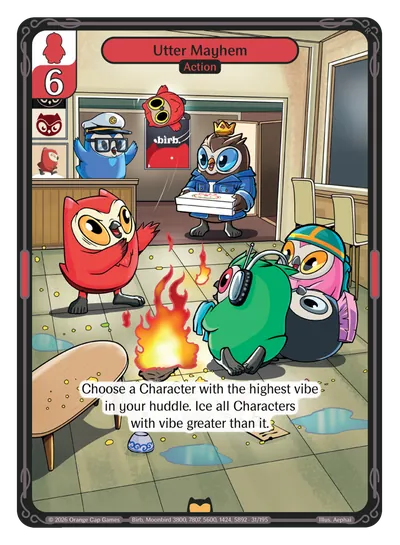 Utter Mayhem Utter Mayhem - Rare Red Action Vibes TCG card