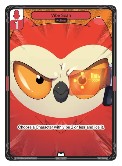 Vibe Scan - Common Red Action Vibes TCG card