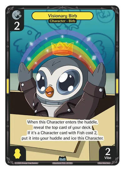 Visionary Birb - Uncommon Yellow Character Vibes TCG card