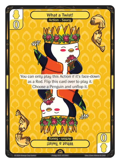 What a Twist! What a Twist! - Rare Yellow Action Vibes TCG card