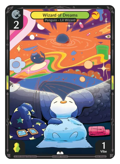 Wizard of Dreams Wizard of Dreams - Common Yellow, Green Character Vibes TCG card