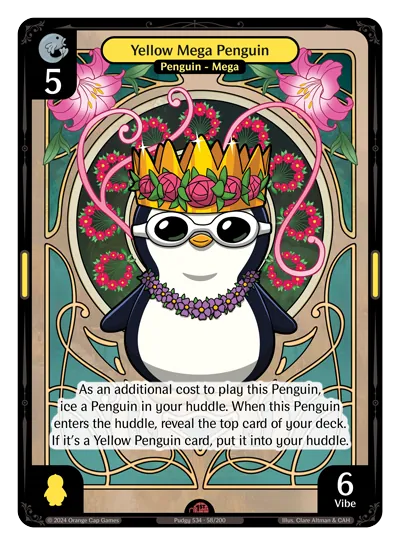 Yellow Mega Penguin - Epic Yellow Character Vibes TCG card