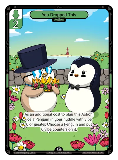 You Dropped This - Common Green Action Vibes TCG card