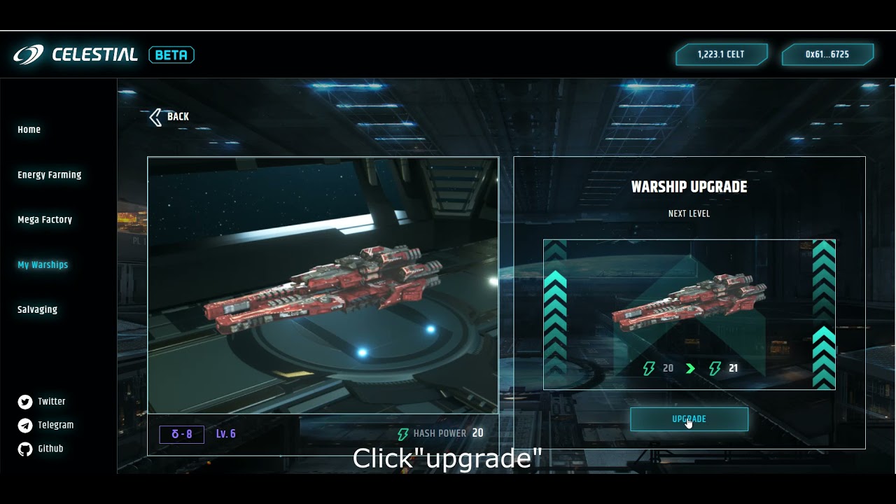 Celestial gameplay screenshot 3 – Space crypto game on OKExChain