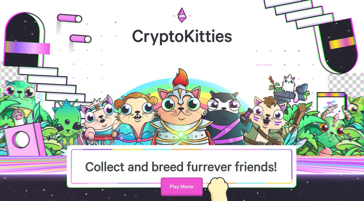 Crypto Kitties gameplay screenshot 1 – Breeding crypto game on Ethereum