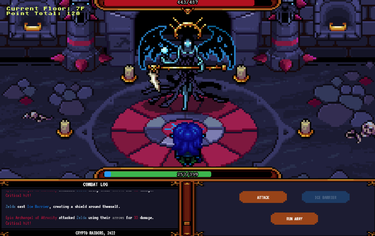 Crypto Raiders gameplay screenshot 1 – Adventure crypto game on Polygon