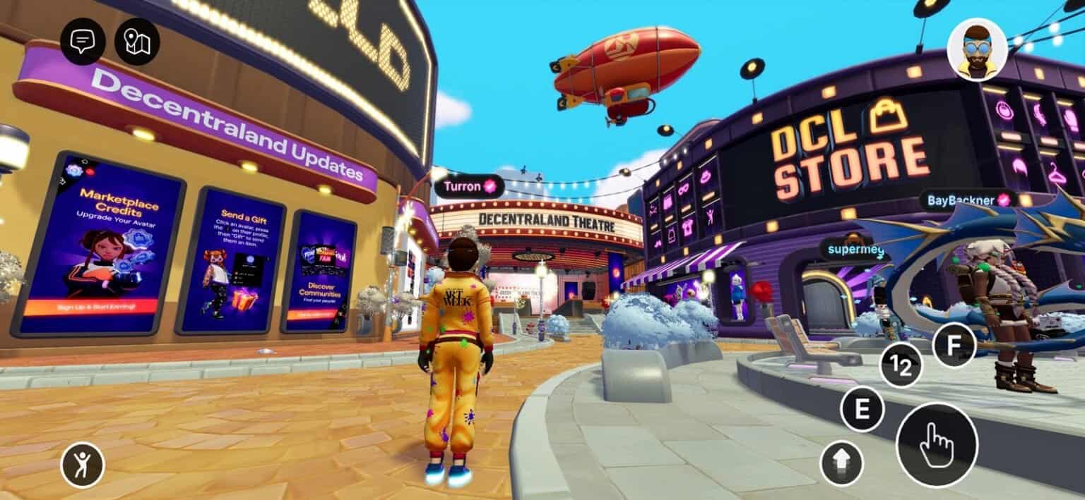 Decentraland gameplay screenshot 5 – Casual crypto game on Ethereum