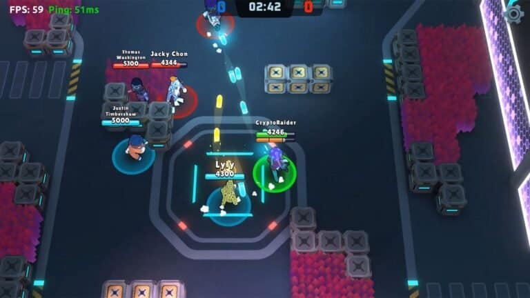 Galaxy Fight Club gameplay screenshot 1 – COLLECTIBLE crypto game on Polygon