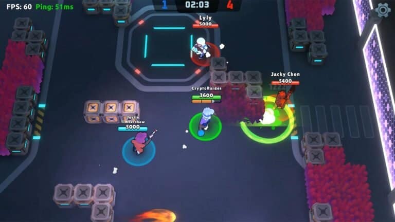 Galaxy Fight Club gameplay screenshot 3 – COLLECTIBLE crypto game on Polygon