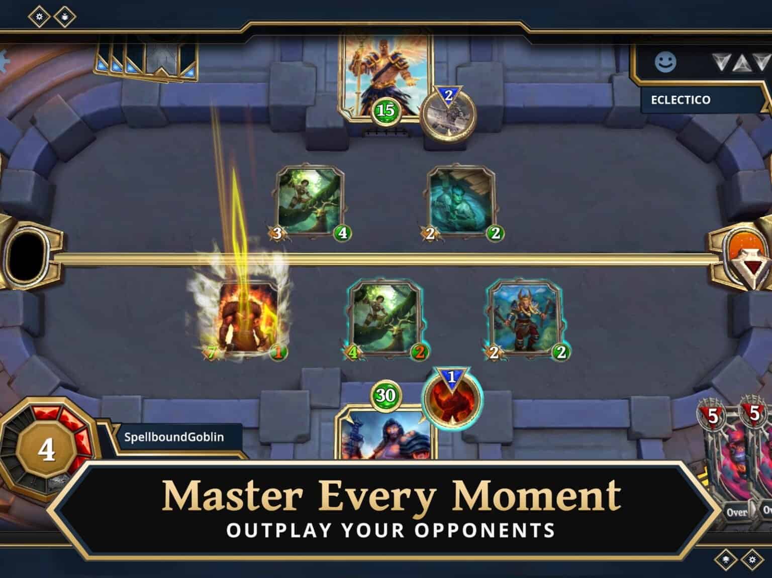 Gods Unchained gameplay screenshot 2 – Trading Card Games crypto game on Ethereum