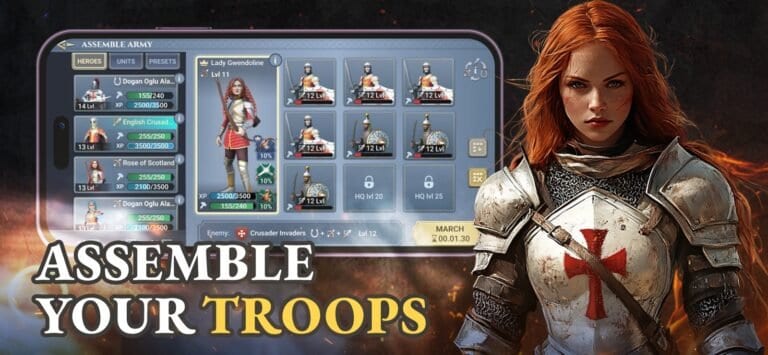 Medieval Empires gameplay screenshot 2 – NFT MMORPG Games crypto game on Polygon