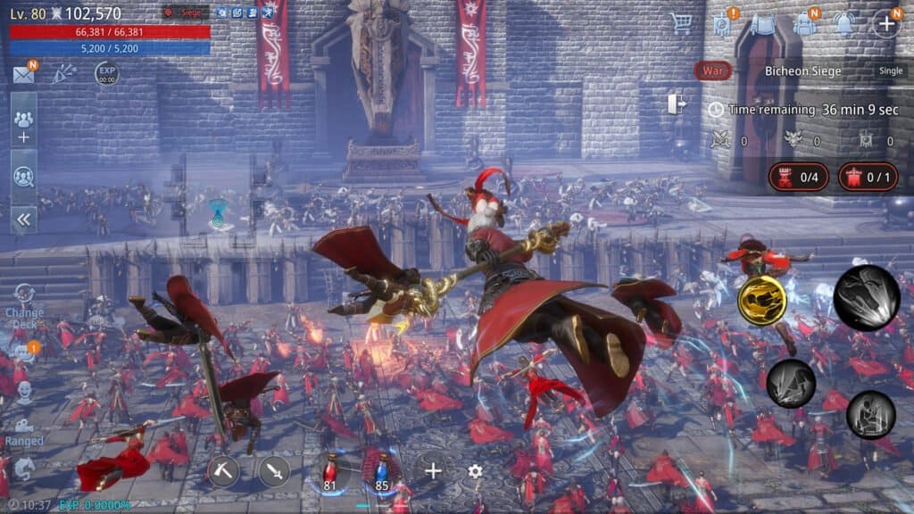 MIR4 gameplay screenshot 1 – Fantasy crypto game on BNB Chain
