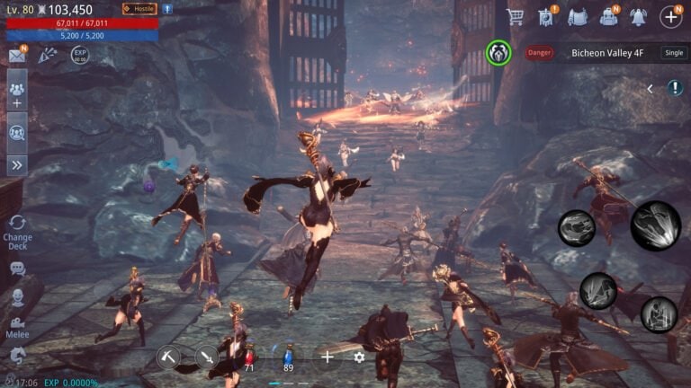 MIR4 gameplay screenshot 2 – Fantasy crypto game on BNB Chain