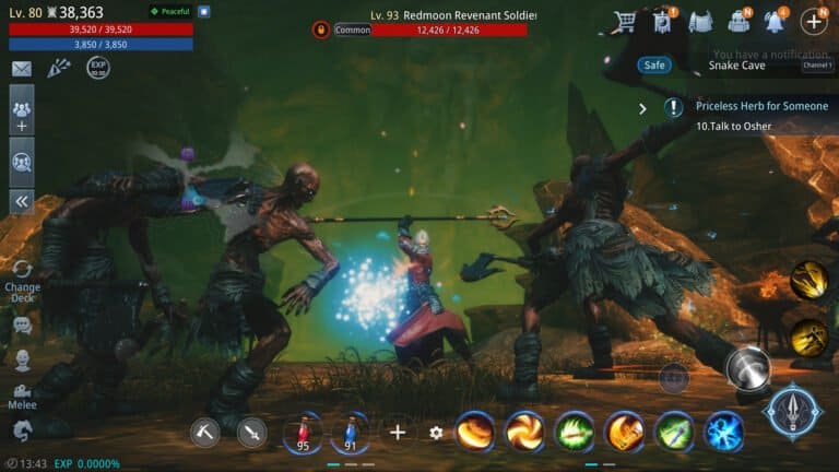 MIR4 gameplay screenshot 4 – Fantasy crypto game on BNB Chain
