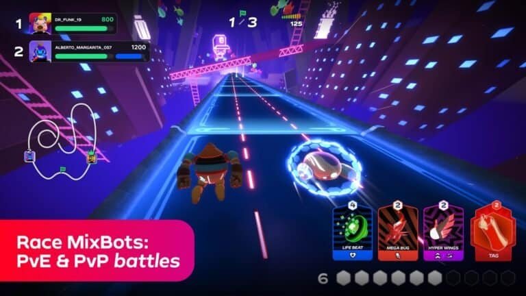 MixMob: Racer 1 gameplay screenshot 2 – Card Games crypto game on Solana