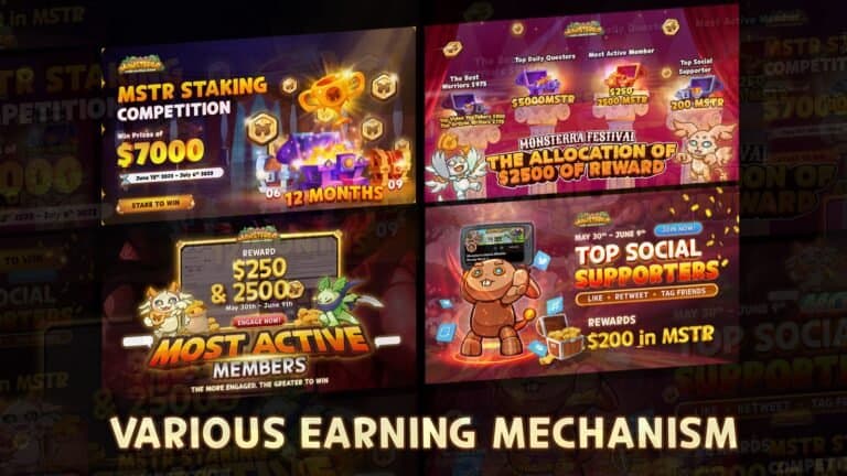 Monsterra gameplay screenshot 2 – NFT Simulation Games crypto game on Avalanche