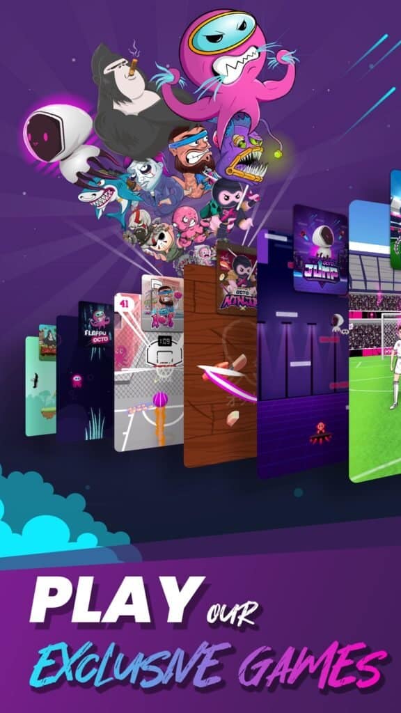 Octo Gaming gameplay screenshot 1 – Arcade crypto game on Solana