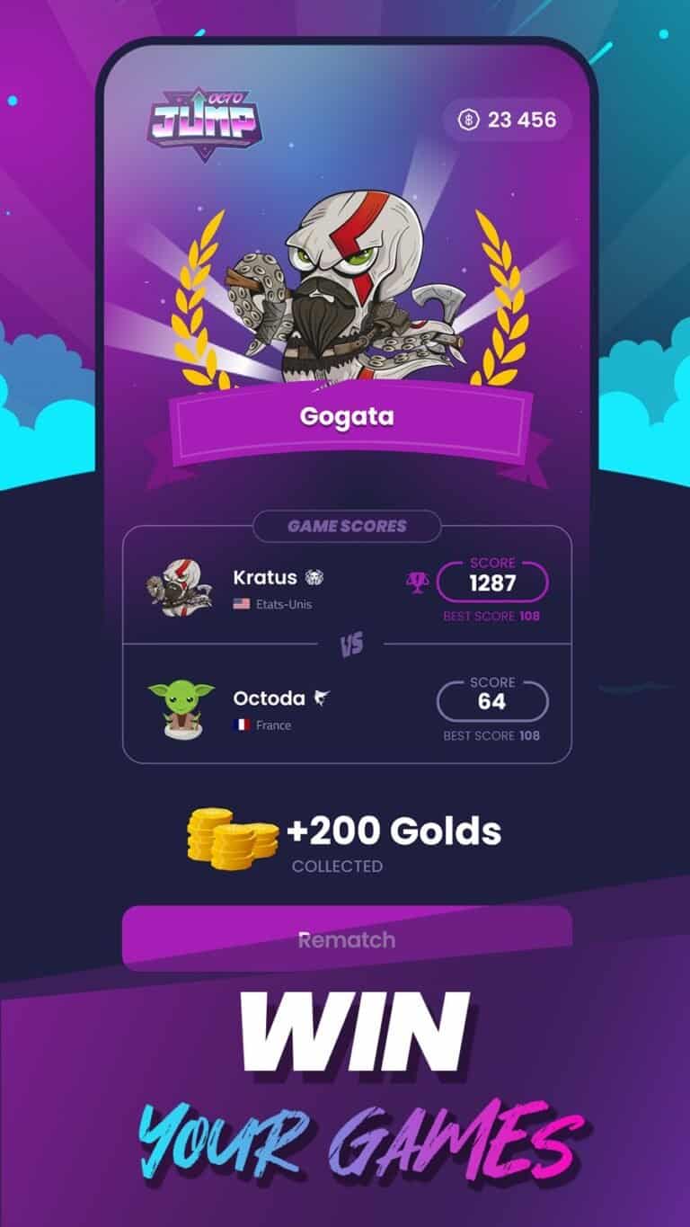 Octo Gaming gameplay screenshot 4 – Arcade crypto game on Solana