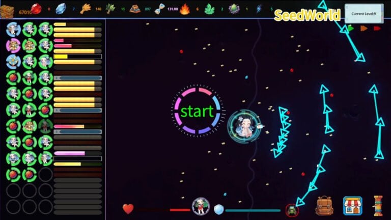 Seedworld gameplay screenshot 1 – COLLECTIBLE crypto game on Avalanche