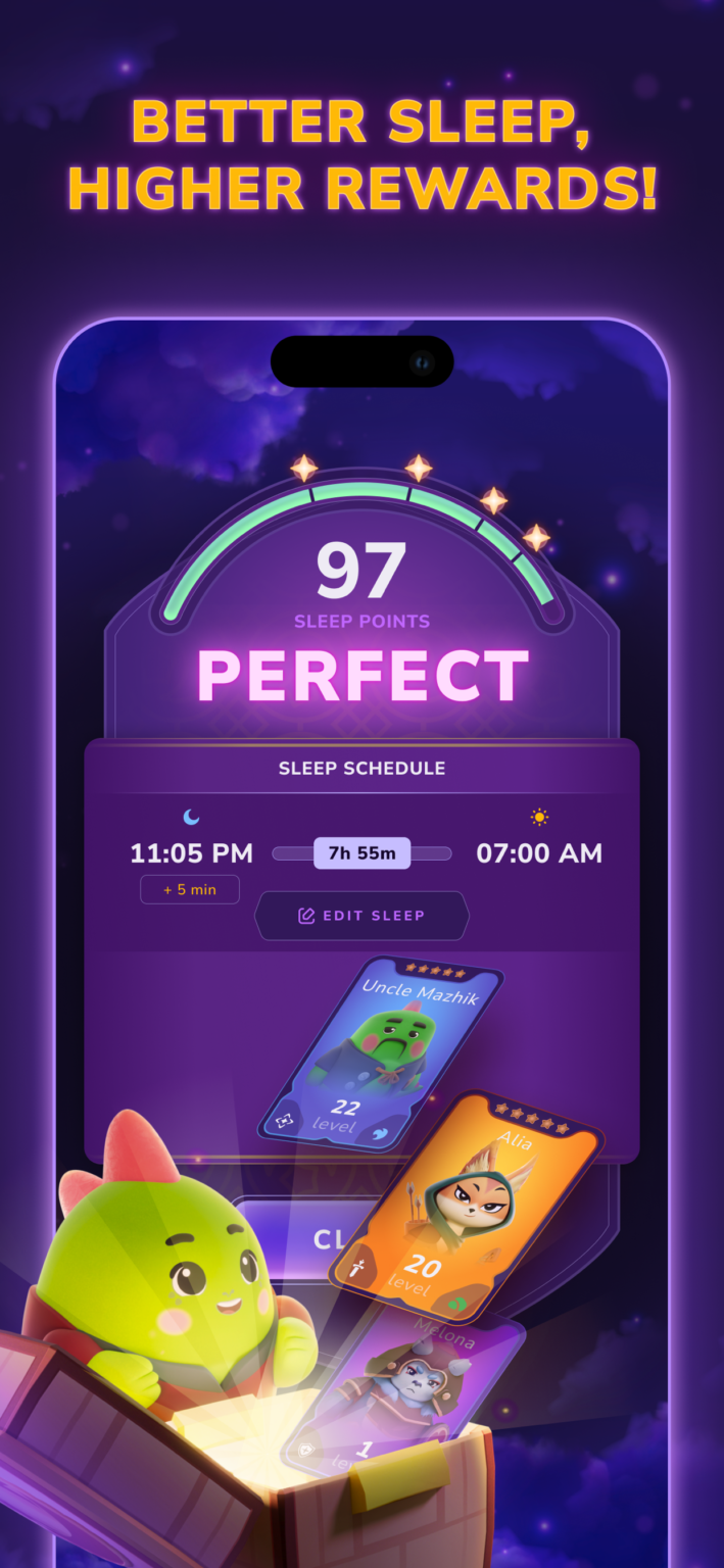Sleepagotchi gameplay screenshot 1 – Collectible crypto game